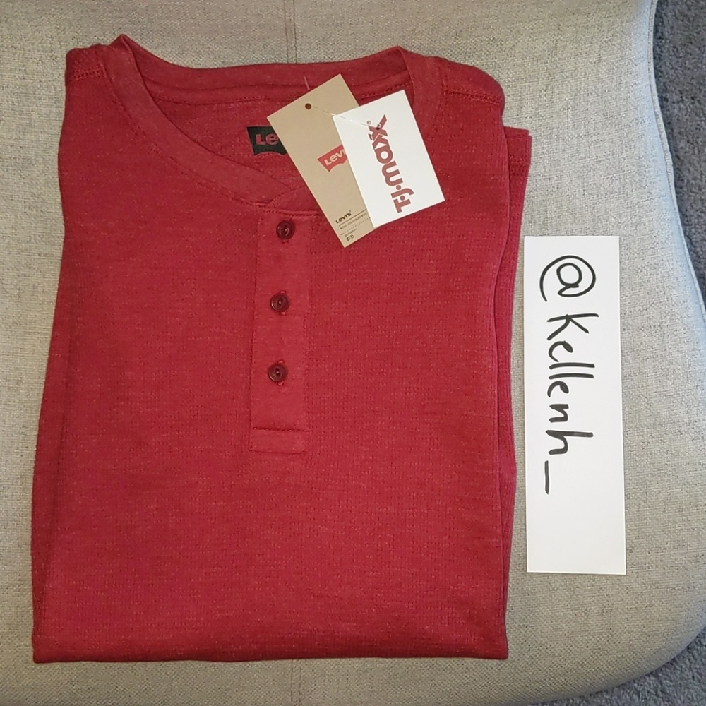 Levis Quarter Button Henley